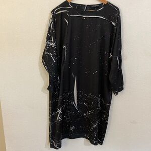 Elegant Black Midi Dress by Yoshi Kondo